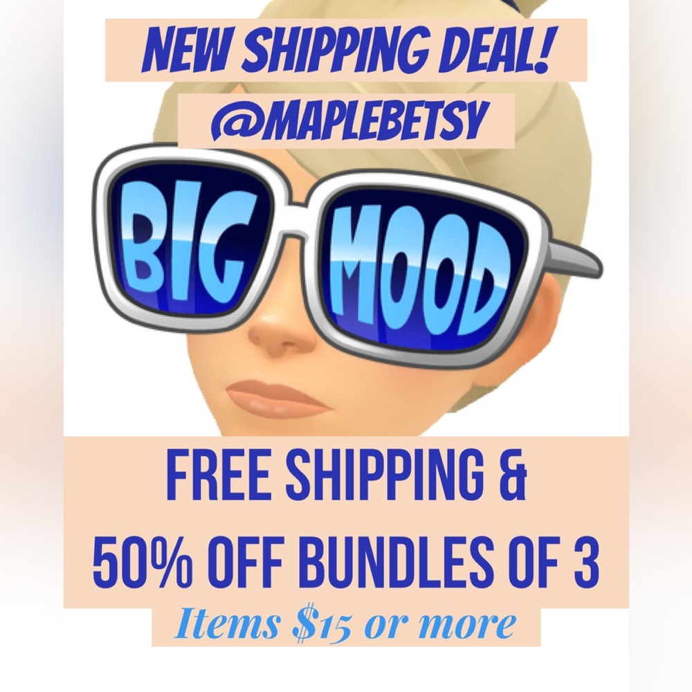 Bundle 3 items $15+ from my closet for 50% off and free shipping